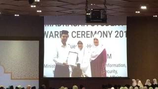 Syaza @muis award ceremony