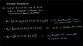 Relationer: Exempel - funktioner och antal relationer