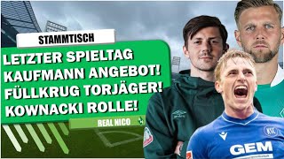 🔴SV Werder Bremen - STAMMTISCH / Letzter Spieltag / Kaufmann Angebot / Füllkrug Torjäger