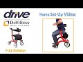 f 22 rollator home set up video