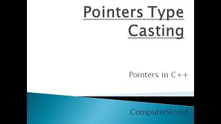 Type casting in pointers