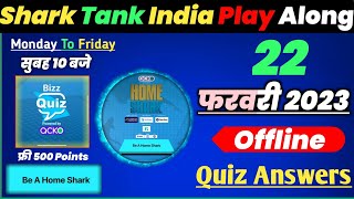 Shark Tank India Offline Quiz 22 February Answers || SHARK TANK INDIA Play Along|| Kishore Kushwaha