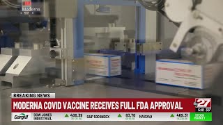 Moderna announces full US approval for its COVID-19 vaccine