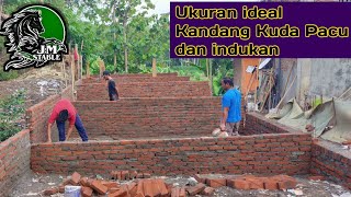 Ukuran kandang yang ideal untuk kuda besar || indukan/kuda pacu