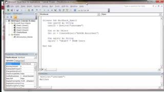 Excel 2010 VBA Tutorial 72 ADODB Recordsets and SQL