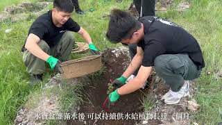 烏蘭巴托艷陽下的植樹 為地球添綠助永續