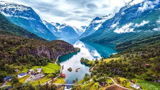 Norway 4K - Science Relaxation Film With Relaxing Music, Calming Music.