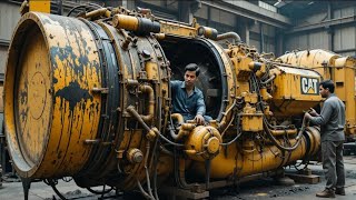 Caterpillar Engine Complete Rebuild | From Damaged & Dirty to Fully Restored