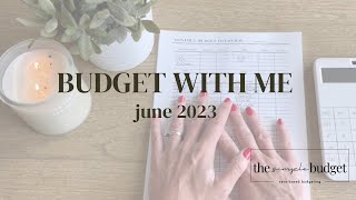 budget with me | june 2023 | zero based budgeting