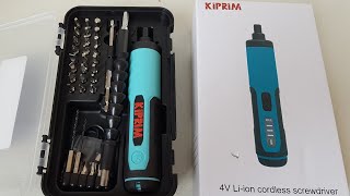 RECENSIONE:  Avvitatore elettrico della Kiprim - ottimo per lavoretti in casa