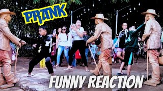 Reaksi Wajah Lucu // Prank Patung - Funny Reaction Prank