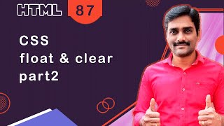 Master CSS Float & Clear Part2🔥 Create Website Layout Like a Pro (Beginner Tutorial - Episode 87)