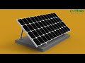 Adjustable solar panel mounting bracket