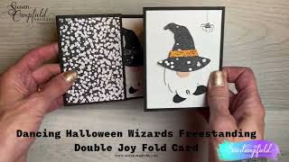 Dancing Wizards Freestanding Double Joy Fold Card