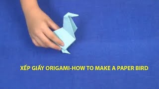 Xếp giấy Origami-Hướng dẫn gấp hình chim cánh cụt tự đứng