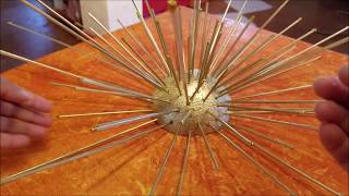 DIY  STAR DECOR:  How to make a Star  with skewers.  Inspired by the big retail stores.