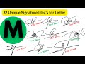 M signature style | Letter m signature style | Signature style of my name | Alphabet m signature