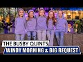 The Busby Quints Brave a Windy Day While Dad Handles an Unexpected Request | OutDaughtered