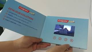 Colgate New Business Invitation LCD Brochure Gift Digital TFT Screen Video Greeting Card