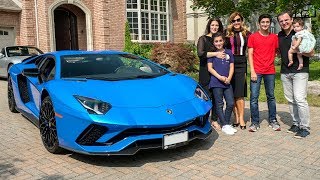 Delivery of a 2018 Lamborghini Aventador S Coupe in Blu Nila!!!