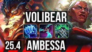 VOLIBEAR vs AMBESSA (TOP) | Godlike | KR Master | 25.4