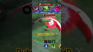 Ruby Build HP ⚔️🔥🔥 #mobilelegends #ruby #shortvideo