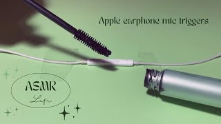 Lofi ASMRㅣApple earphone mic triggers (-。-)💤