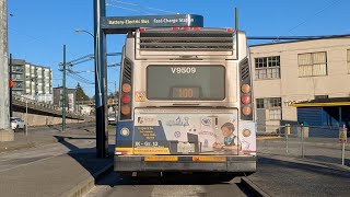 Translink CMBC 9509 on the 100 from Marine drive station to Marpole loop (including detour)