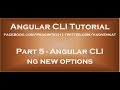 Angular CLI ng new options