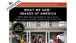 2022 Spring International Writing Program (IWP) Panel: Images of America