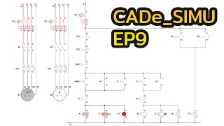 #cadesimu วงจรควบคุมมอเตอร์ 3 เฟส สลับกันทำงานโดยใช้ไทม์เมอร์ตั้งเวลา EP9