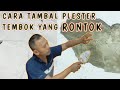 Cara Tambal Tembok Dinding yang rontok Karena kurang semen #part 2