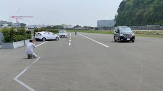 日産緊急回避運転支援技術デモンストレーション【その１】