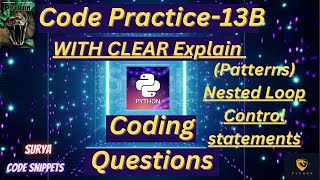 Coding practice-13B | Patterns using Nested loops | CCBP | NxtWave | #python #code|#nxtwave #idp