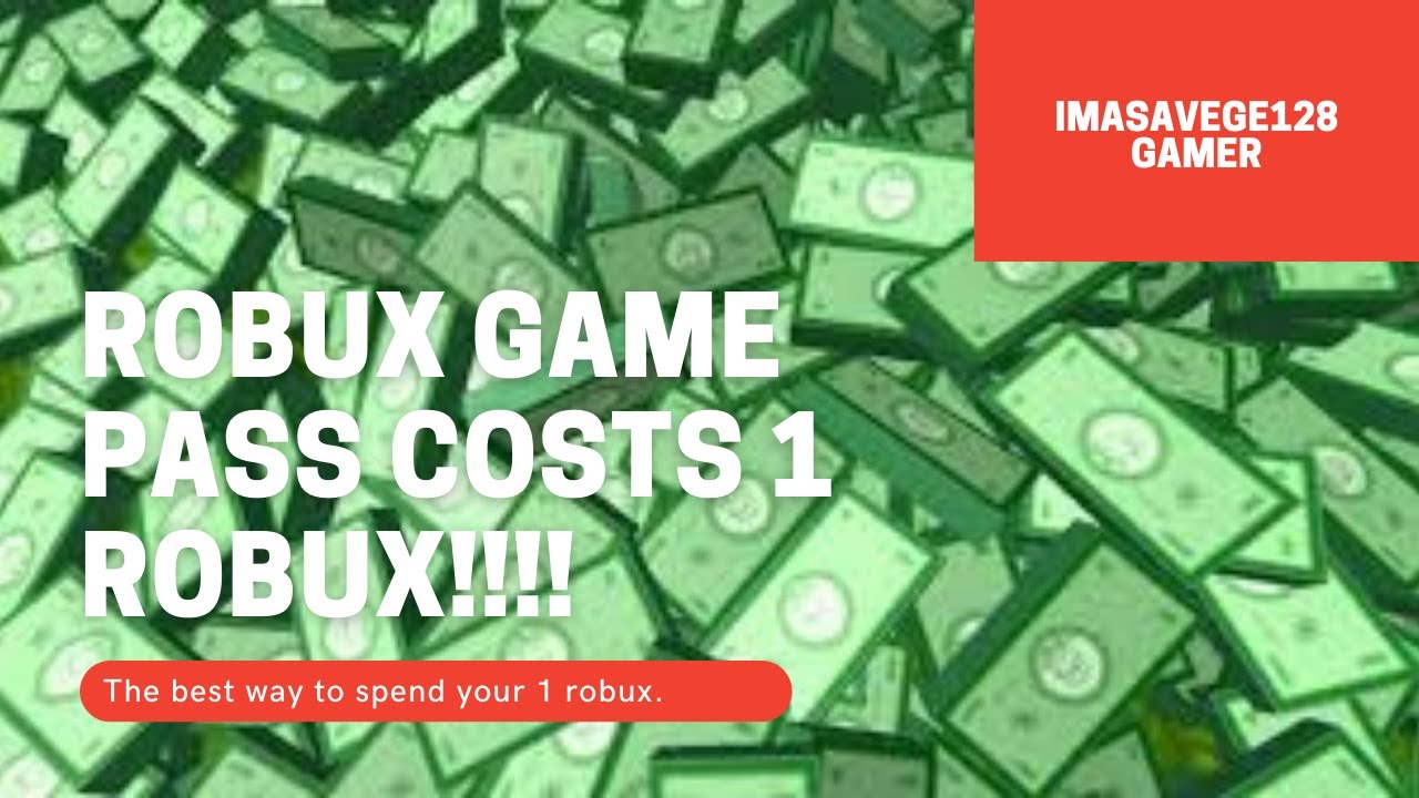 Gamepasses That Cost 1 Robux