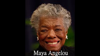 Inspirational poems by Maya Angelou