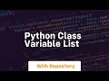 python class variable list