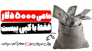 کسب درآمد دلاری تا ماهی 5 هزار دلار بدون مهارت و سرمایه فقط با کپی پیست کردن