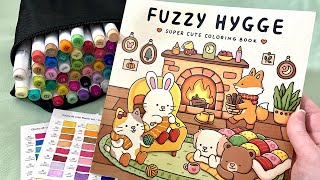 ASMR Color With Me | More Fuzzy Hygge Coloring (whispered)