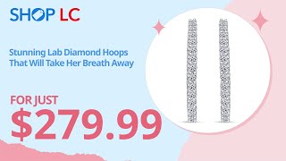 Luxuriant Lab Grown Diamond Hoop Earrings in Sterling Silver 1.00 ctw