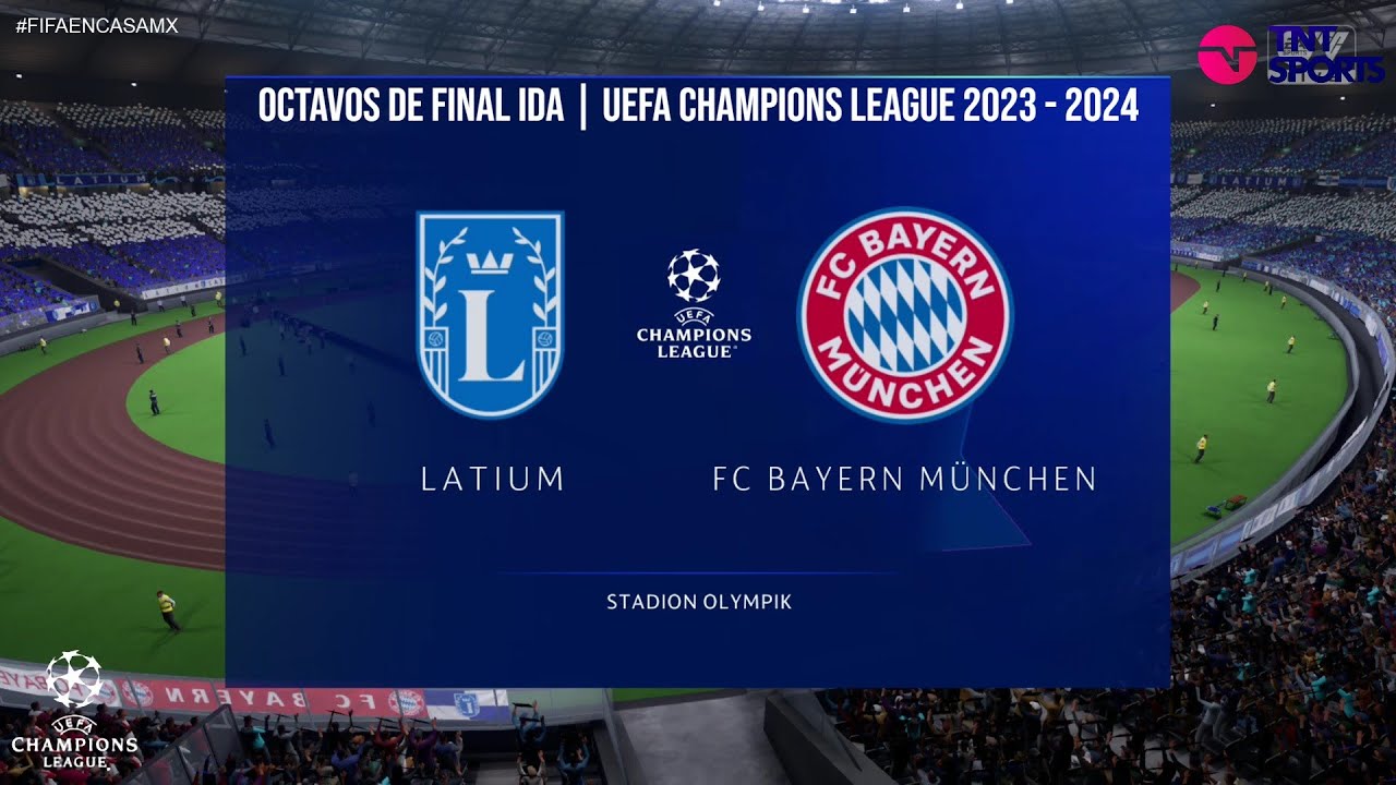 Lazio Vs Bayern | 8VOS DE FINAL IDA | UEFA Champions League 23-24 | EA ...