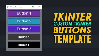 Custom TKINTER buttons template code