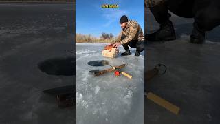 ¡ESTE HOMBRE VA A PESCAR EN UN LAGO CONGELADO Y LO QUE ENCUENTRA BAJO EL HIELO TE DEJARÁ HAMBRIENTO!