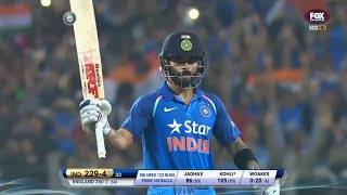 India vs England 1st ODI 2017 | Highlights - Kohli 122 , Jadhav 120 Runs set up 351 chase