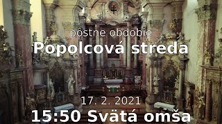 NAŽIVO Popolcová streda Svätá omša 17.2.2021 15:50 | Kostol Svätého Ducha, Levoča | MINORITI