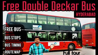 Double Decker Bus Hyderabad | Full details vlog  Timings,ticket fare etc.....|