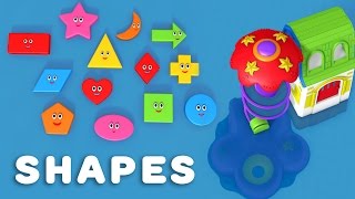 Learn Shapes with Water Park Slide Toys - Alphabet, Numbers, Colours and Shapes Collection for Kids