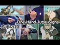 Naruto Shippuden One Hand seals Jutsu signs / Haku / 4th Hokage Minato / Sasuke Chidori