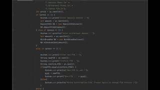 ATM Project Using JAVA OOPS Concept