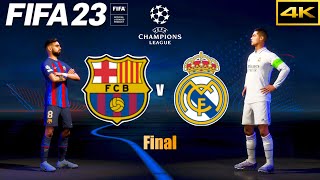 FIFA 23 | BARCELONA vs. REAL MADRID | Ft. Bruno, Ronaldo | UCL Final | El Clásico | PS5 4K